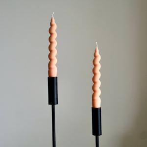 Duo de bougies Spirales Peach