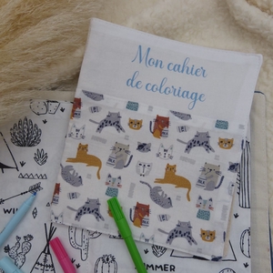 Cahier de coloriage Maël - chats 🐈‍⬛