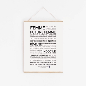 Affiche "Femme, future femme"