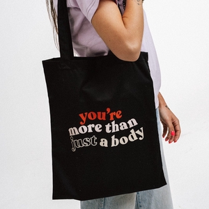 Totebag noir - You're more than just a body 🌈