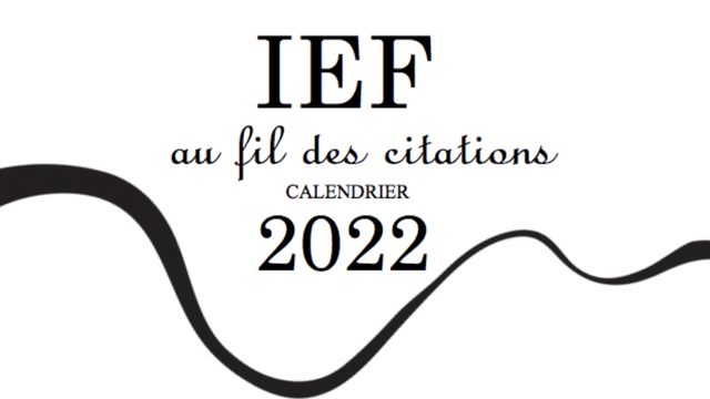 Calendrier Ief 22 Au Fil Des Citations Ulule