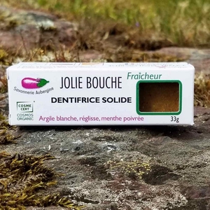 Dentifrice solide "Jolie bouche fraicheur menthe" | Fabriqué en Bretagne | Bio & vegan