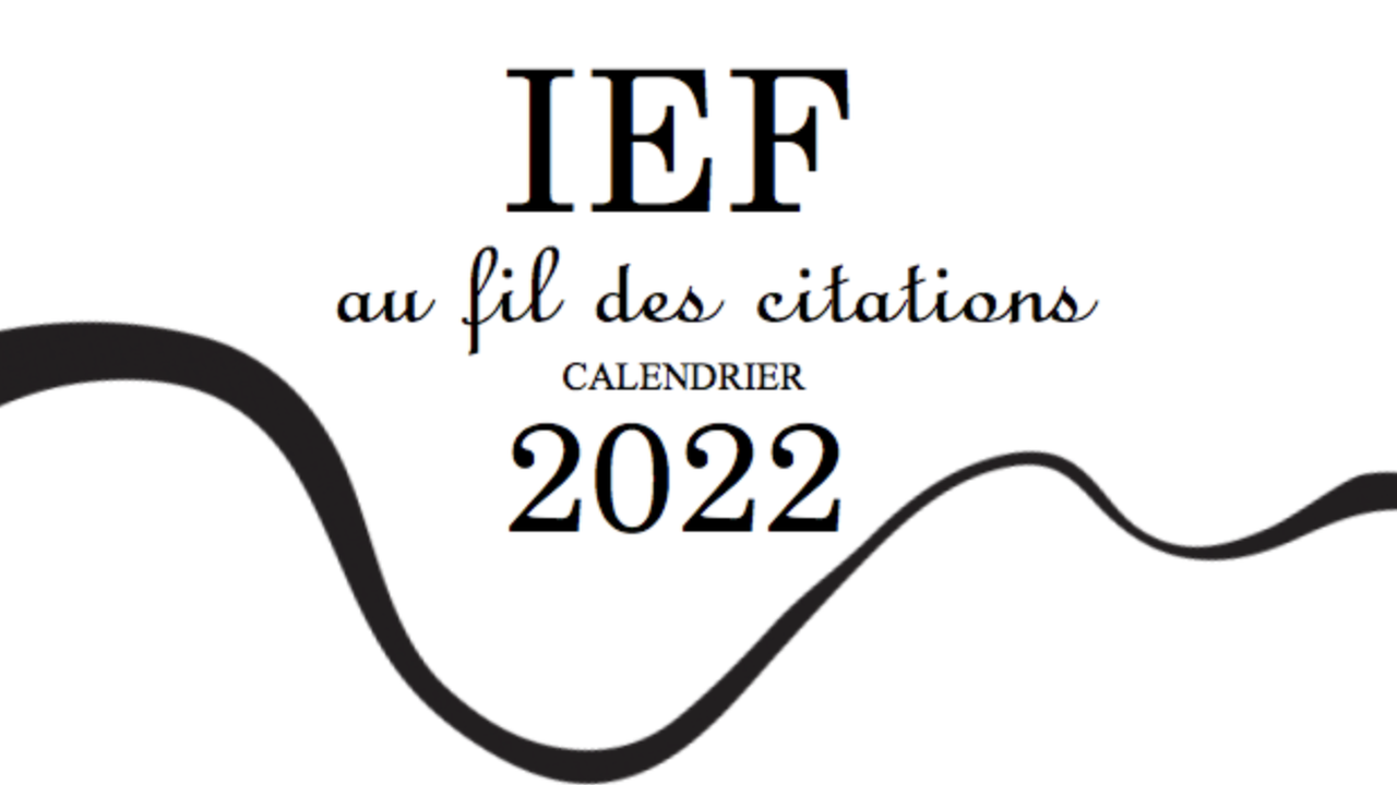 Calendrier IEF 2022 au fil des citations Ulule