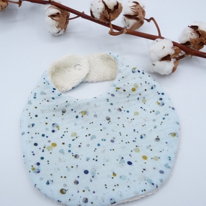 Petit bavoir Jade en coton biologique - imprimé