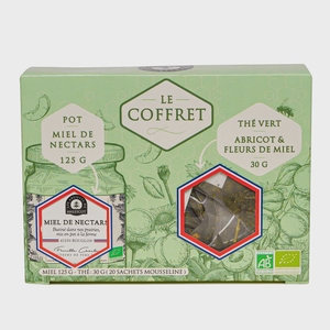 Coffret - Thé Vert Abricot & Fleurs de Miel & Miel de Nectars