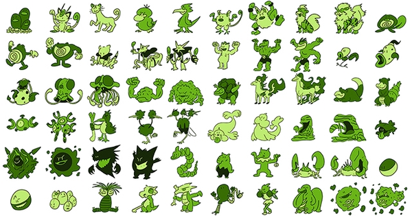 Les 151 premiers Pokémon dessinés par 151 personnes différentes