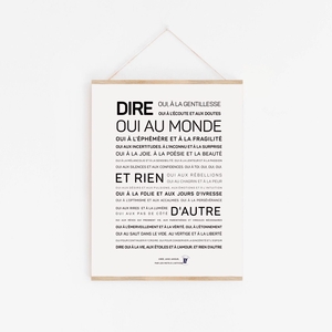 Dire oui au monde