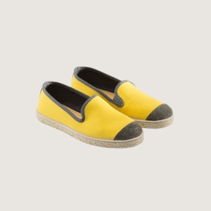 Espadrille R. coton, jaune citron