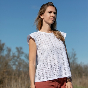 Top Alma - broderie anglaise