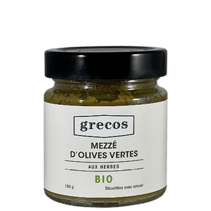 Mezzé d'olives vertes aux herbes Bio