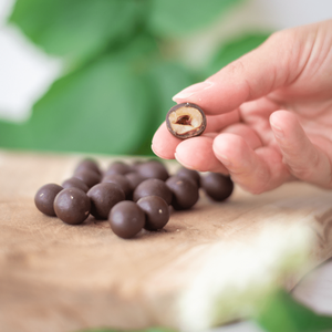 Noisettes du Piémont IGP enrobées de chocolat noir 70% - Sachet 200g