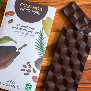 Chocolat Noir 85 % origine Ouganda - 70g