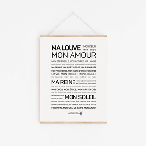 Affiche "Ma louve, mon amour"