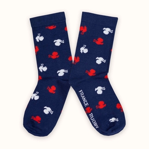 Chaussettes France Rugby - Coqs Bleu
