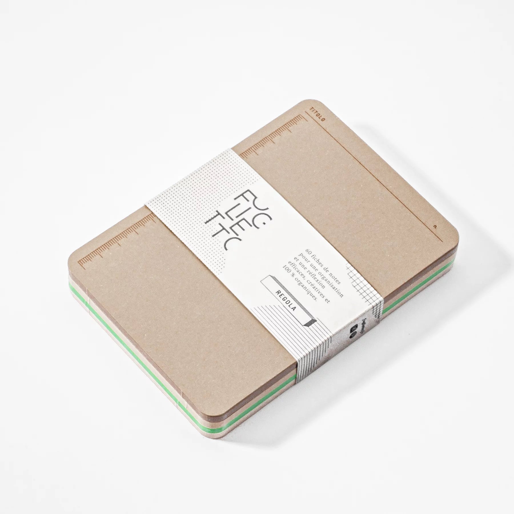 Bloc-notes de 60 fiches A6 avec règle "Regola"
