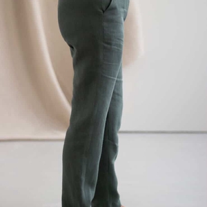 L'AUTHENTIQUE - Pantalon droit en lin