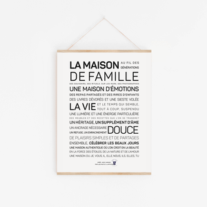 Affiche "La maison de famille"