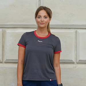 T-shirt Running Français - Le Réglo - Bordeaux - Femme