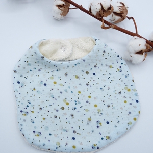 Grand bavoir Timéo en coton biologique - imprimé