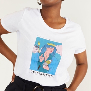 T-shirt illustré Tarot de Marseille - L'Impératrice 👑